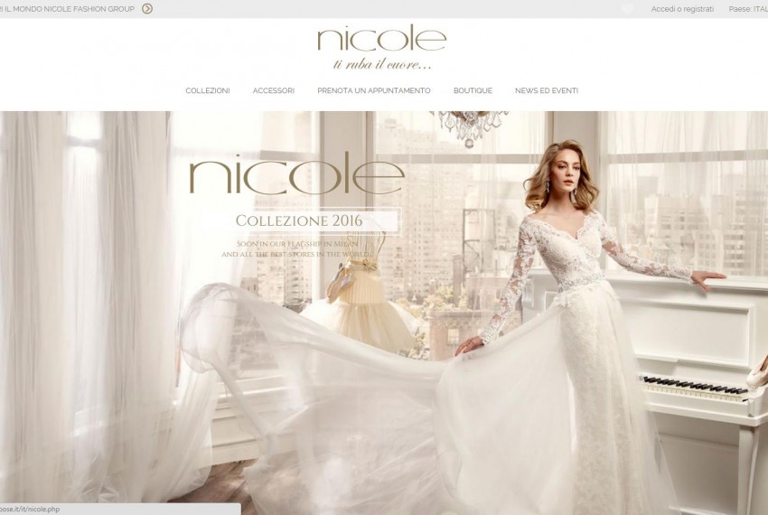 Radici Design - Nicole Fashion Group Spa - Sito web 2015